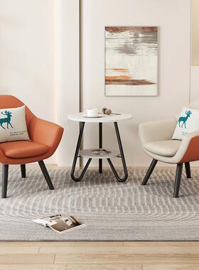 办沙发公商茶几组合务接待室会客组合单人QFX小心型理办公室沙发