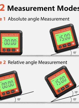 数字角器测斜仪水角平规测仪测量斜度木工门窗量角磁铁91160度尺