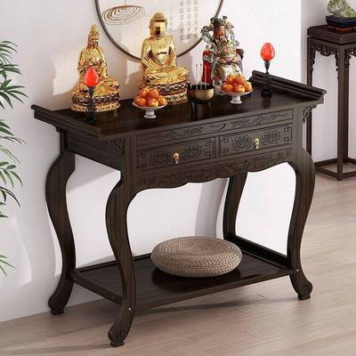 供桌佛家条用新中式爷香火台桌K7tphSzZ香关案神龛案贡桌玄台柜子