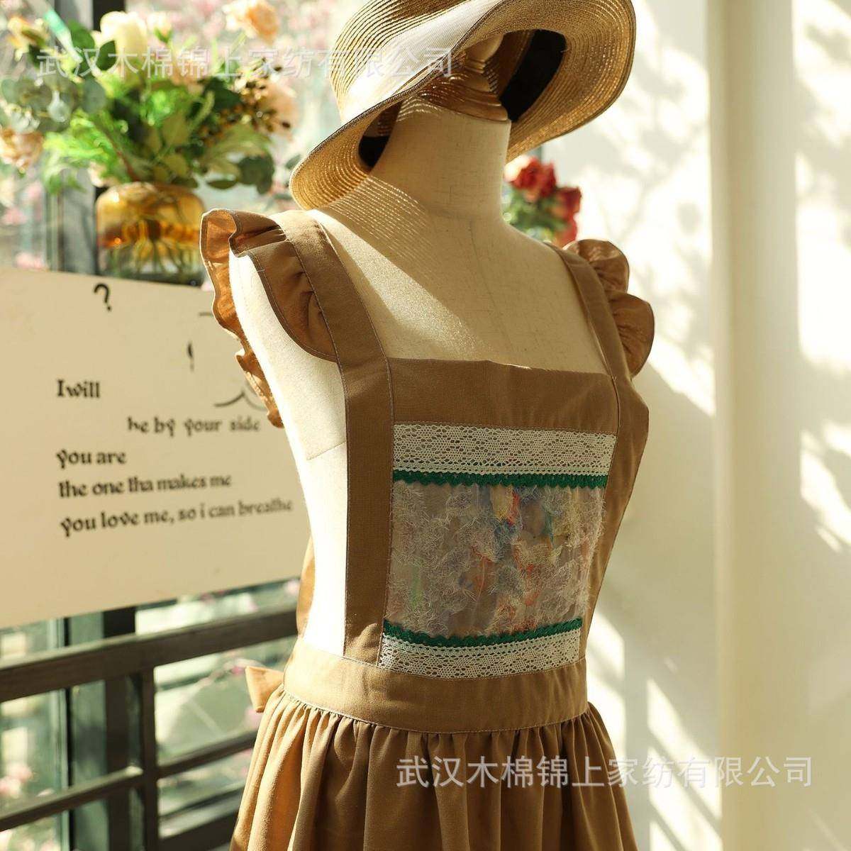 法式亚麻背后系带围裙胸刺拼贴前防绣油防污围裙,畜牧/养殖物资,特种养殖设备,淘宝优惠券,粉丝福利购,淘宝优惠卷