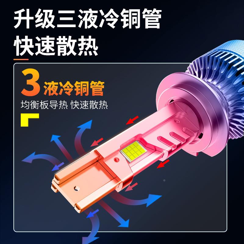 所有跨汽车超亮光大灯大功率聚改装强境光前灯升级L照ED远近光大