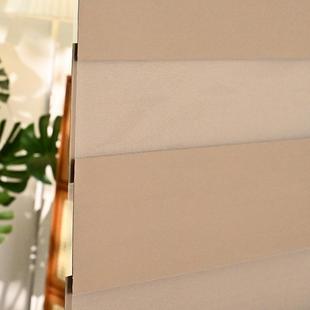 遮阳柔帘纱免21372打孔卷室帘简约百水叶窗遮光防卫生间办公升降