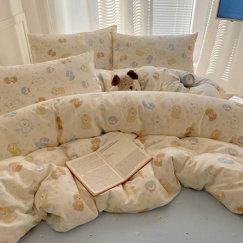 025RL卡通印秋季纯棉件四件套南通家纺床全上用品卡通棉床单被2罩,畜牧/养殖物资,特种养殖设备,淘宝优惠券,粉丝福利购,淘宝优惠卷