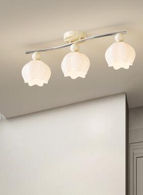 长条吸顶灯简约厅现代led过道走灯奶油风客卧室灯VUX具廊苞花阳台