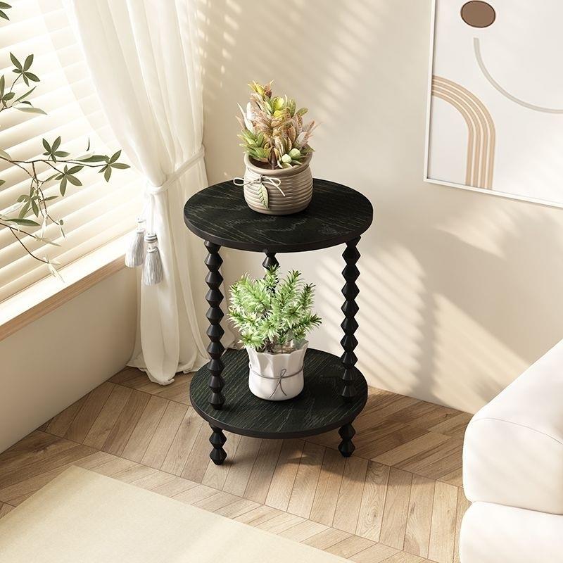 复古欧实木茶古几桌客PIB厅沙发卧室式中床头阳台小子角几