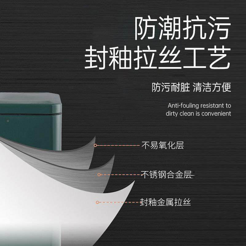 双FQ-CW长垃层不锈0钢圾1升客厅卫生间办公室15桶升脚踏式纸篓收