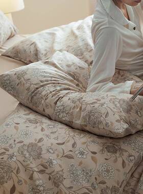 T-062801A类美式棉四件套加厚床全单毛纯棉磨床品套件秋冬季保暖