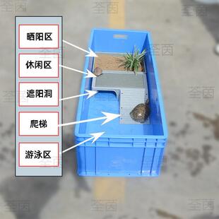龟缸龟带晒乌台饲养箱乌龟别墅养箱养龟缸塑料盆ZXG6cYNr鱼龟缸养