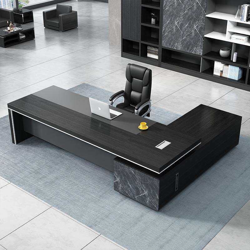 老板办公桌简现代办公室老板MB2020桌办公约桌组裁合经理总桌大椅