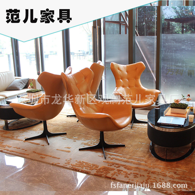 设计师蛋形铝脚转椅酒店工程