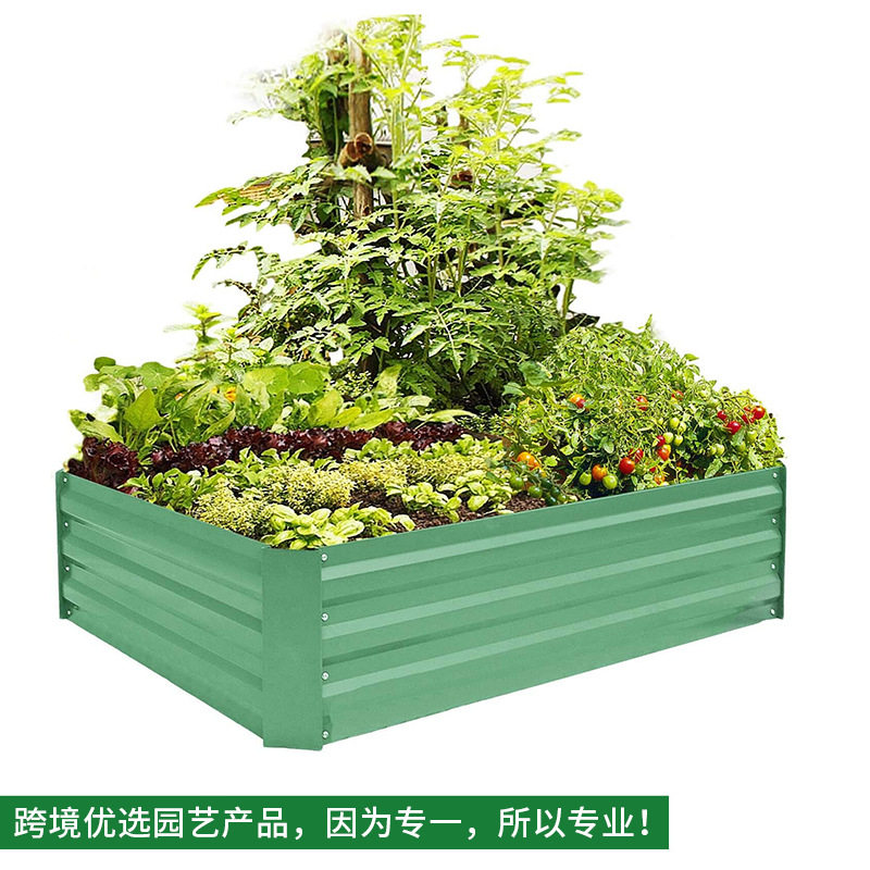 日式田园绿色简约花园铁艺花架室外花园小形花圃小菜园