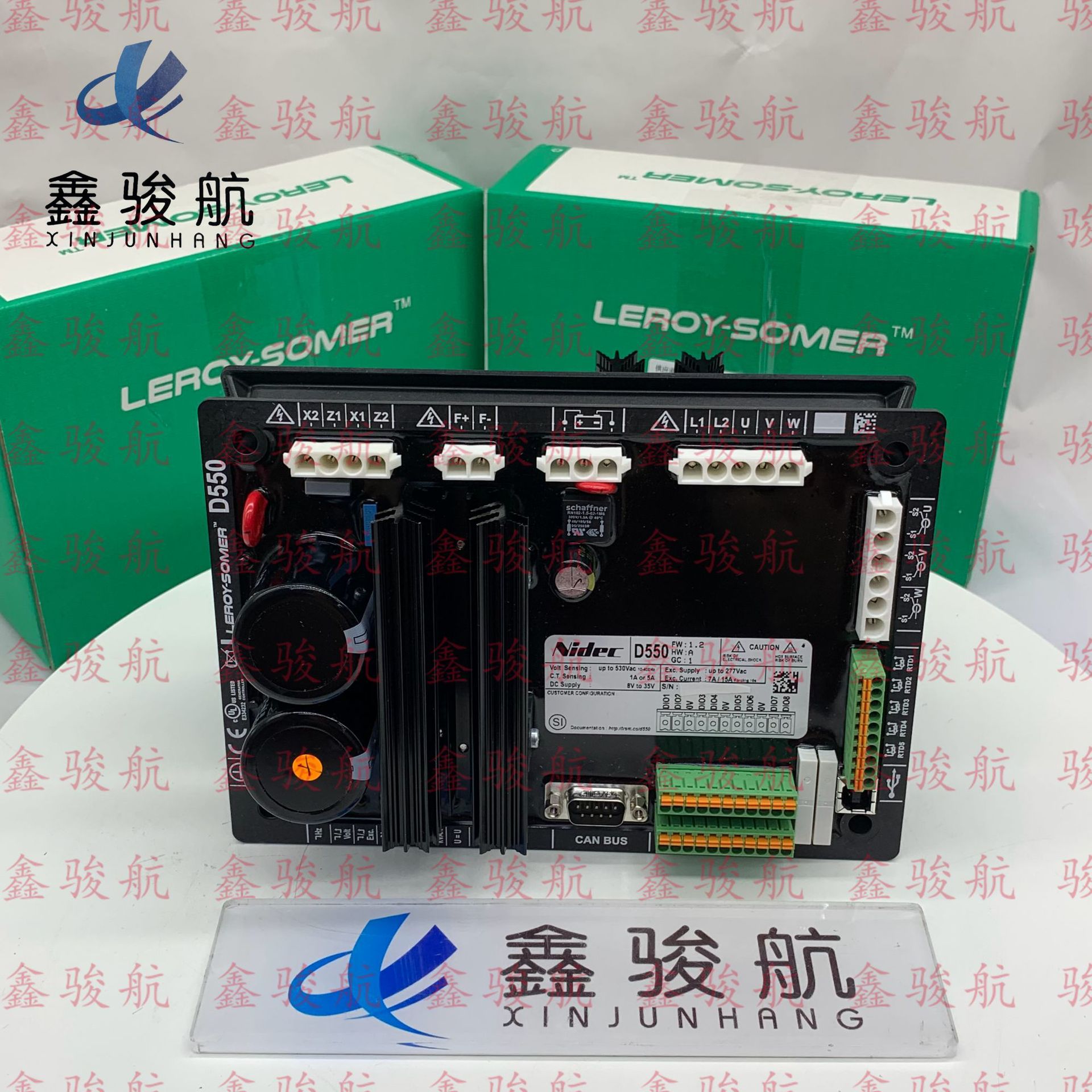 利莱森玛D550原装数字式调压板AVR替代R449老款模拟式电压调节器