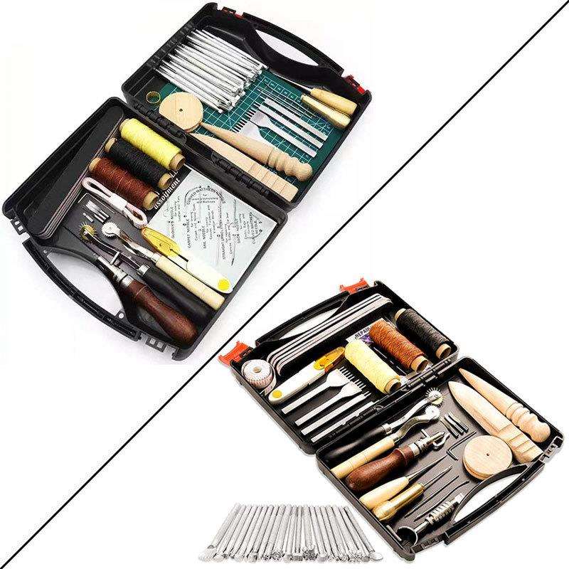 59件套59pcs皮革工具套装手缝皮革皮具手工diy套装手工皮艺组合