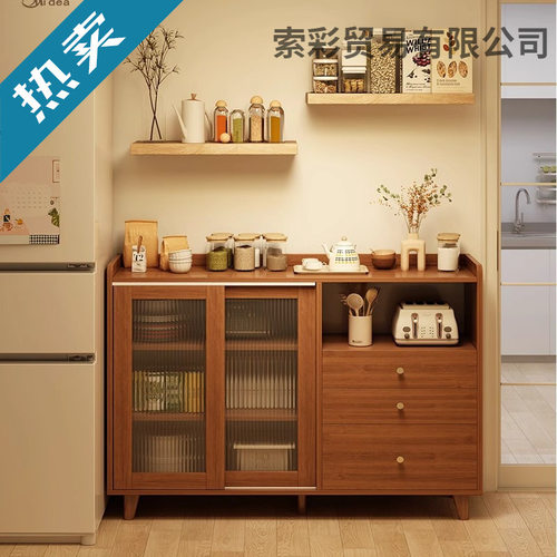 餐边柜靠墙小户型一体储物柜厨房置物柜客厅阳台茶水柜多层收纳柜