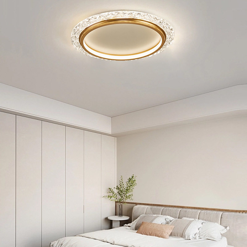 现代简约艺术轻奢吸顶灯led圆形 主卧餐厅阳台玄关走廊吸顶灯灯具