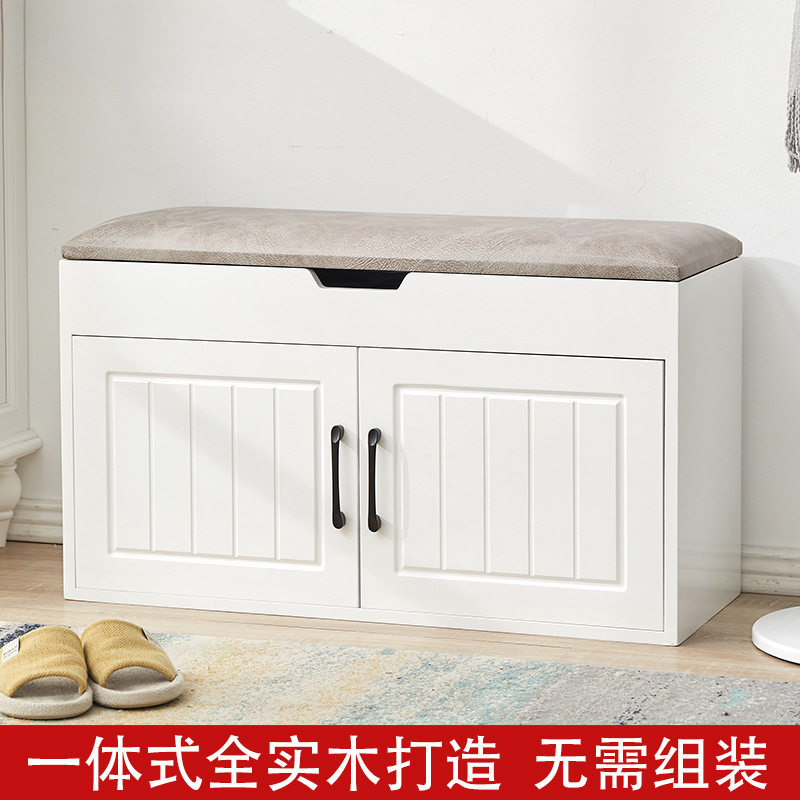 实木换鞋凳鞋柜简约现代储物穿鞋凳欧式鞋凳家用门口坐凳沙发凳子