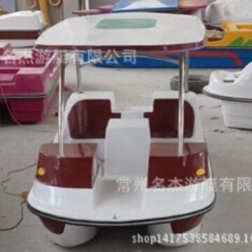 4人座脚踏船 景区公园水上游乐观光脚踏船