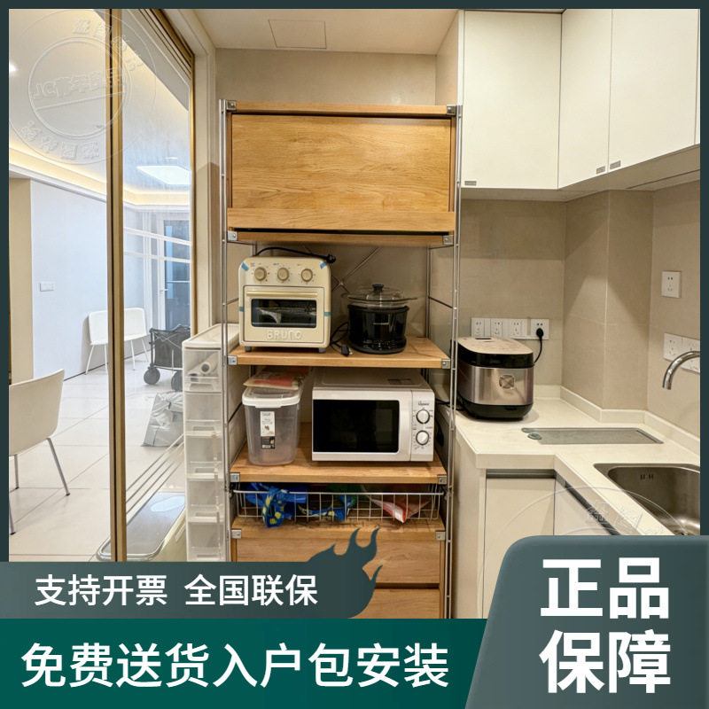 日式中古风靠墙边角抽屉收纳柜