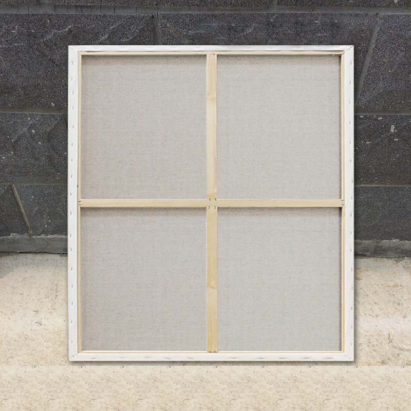 批发外销品80*80中粗亚麻绷布框田字型油画板油画框内框油画布框