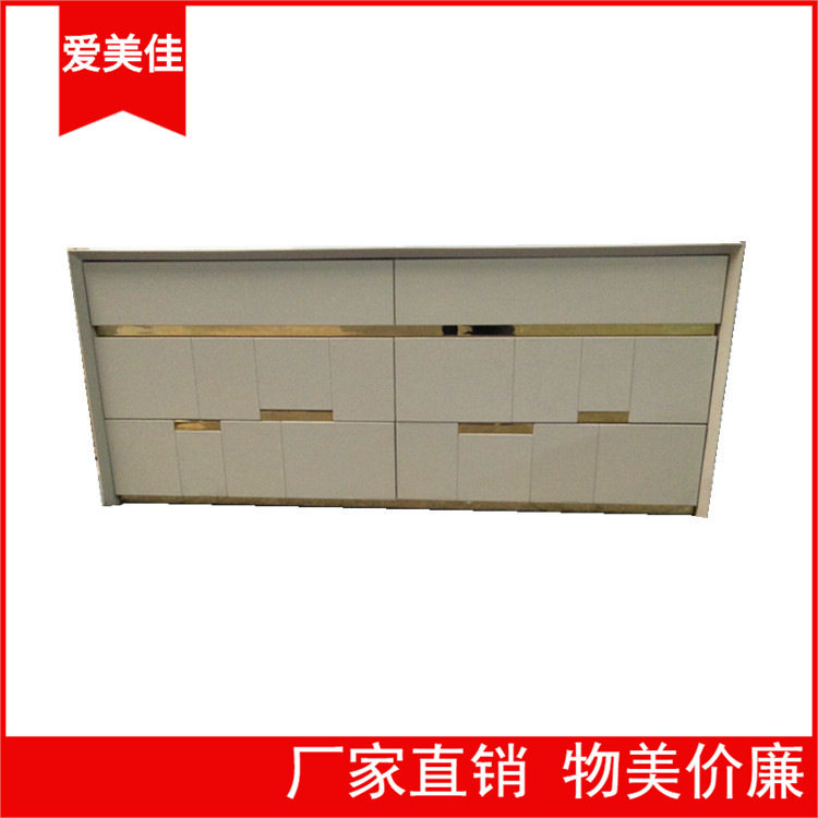东莞家具意式后现代轻奢电视柜 别墅卧室皮质落地电视柜 简约