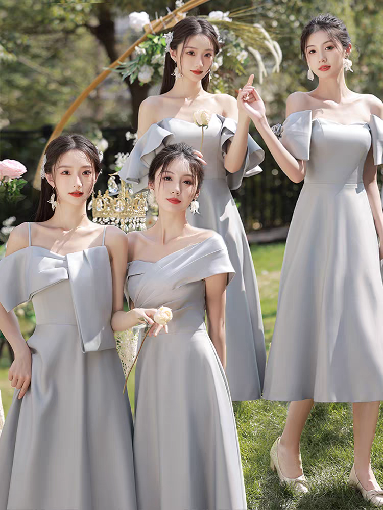 出租赁借伴娘晚礼服裙显瘦气质2025新款姐妹团气质成人女平时可穿