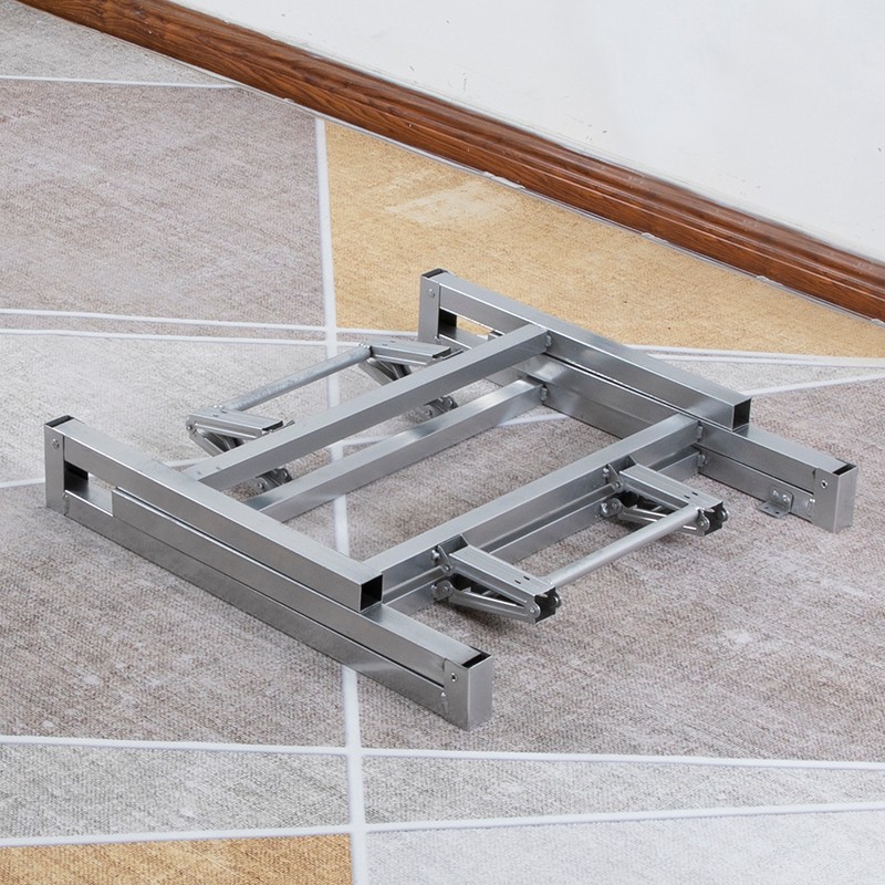 正方形铁桌架 吃饭桌子腿 桌脚 餐台脚架 折叠架子S 桌腿支架 金