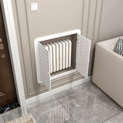 卫生间贴墙分水器地暖遮挡罩洞A口盖板暖气片装饰弱电箱遮挡门防