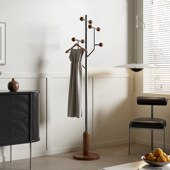 挂衣架落地卧室不锈钢衣帽架单杆简约时尚 高级灰S衣服挂架子艺术