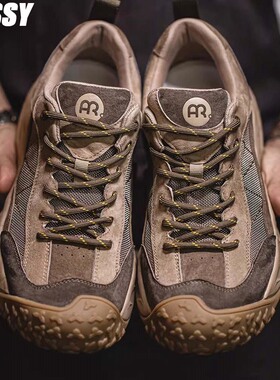 德国男士城市户外休闲鞋防滑轻便登山鞋徒步工装鞋轻便耐磨运动鞋