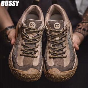 城市户外休闲鞋 轻便耐磨运动鞋 防滑轻便登山鞋 鞋 徒步工装 德国男士