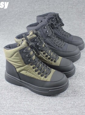 德国复古羊毛男款雪地靴加厚底防滑保暖抗冲击中帮休闲鞋男鞋