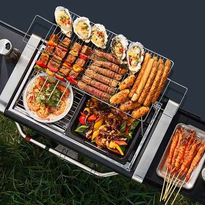 EASY GRILL户外烧烤炉便携式折叠收纳多功能烧烤架露营一体式炭炉