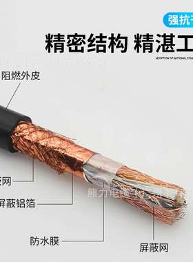 国标过检计算机电缆DJYVP22 2 3 4 6 8芯1/1.5平方屏蔽信号控制线