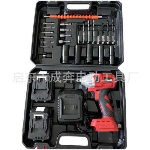 电动扳手 扭力架子工无刷风炮 冲击锂电扳手 套装工具热卖