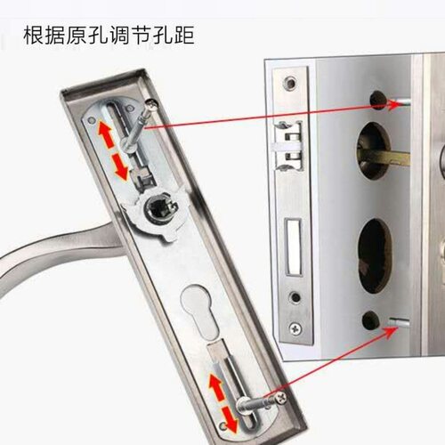 室内门锁58锁卧室门锁门把手木门锁家用门锁通用型锁具免改孔门锁