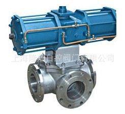 中隆鼎控供应Q644F气动三通球阀Q645F气动三通球阀Q641F气动球阀