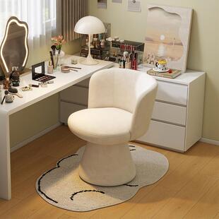 家用卧室轻奢化妆椅高级感衣帽间梳妆台凳子靠背椅单人沙发美甲椅