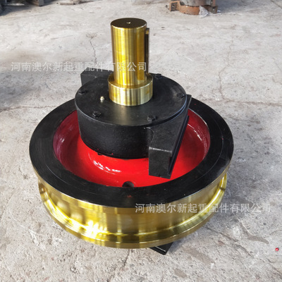 φ500 锻造车轮组 材质42CrMo 轨道行走轮 起重机车轮组厂家