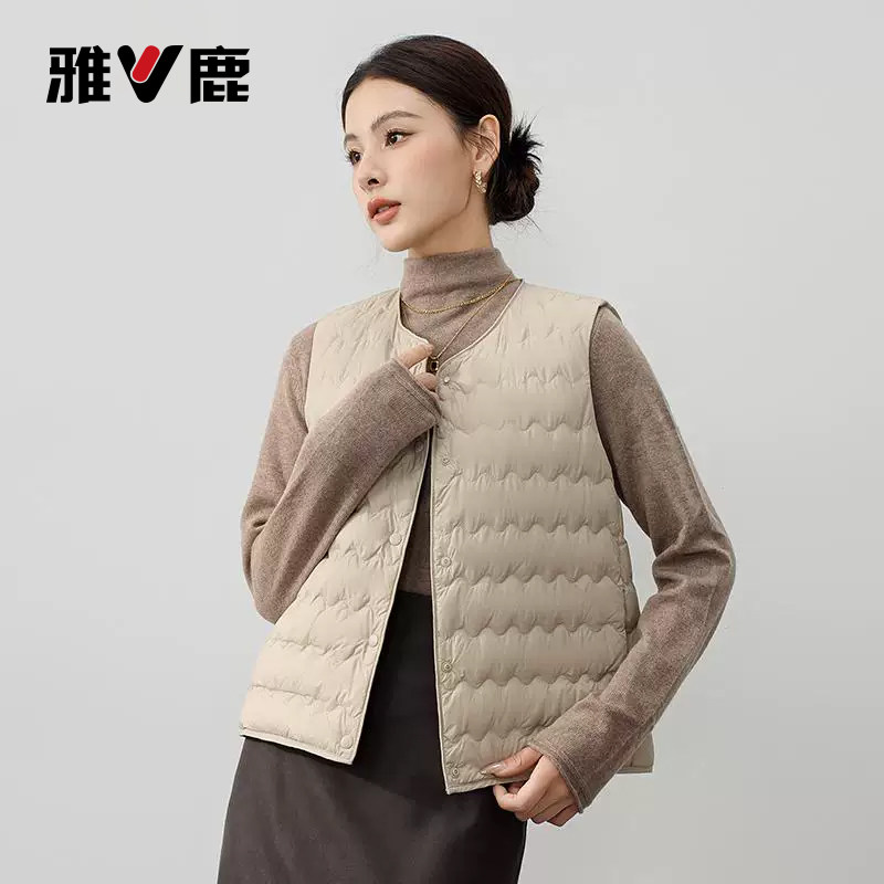 时尚羽绒服马甲秋冬背心保暖贴身