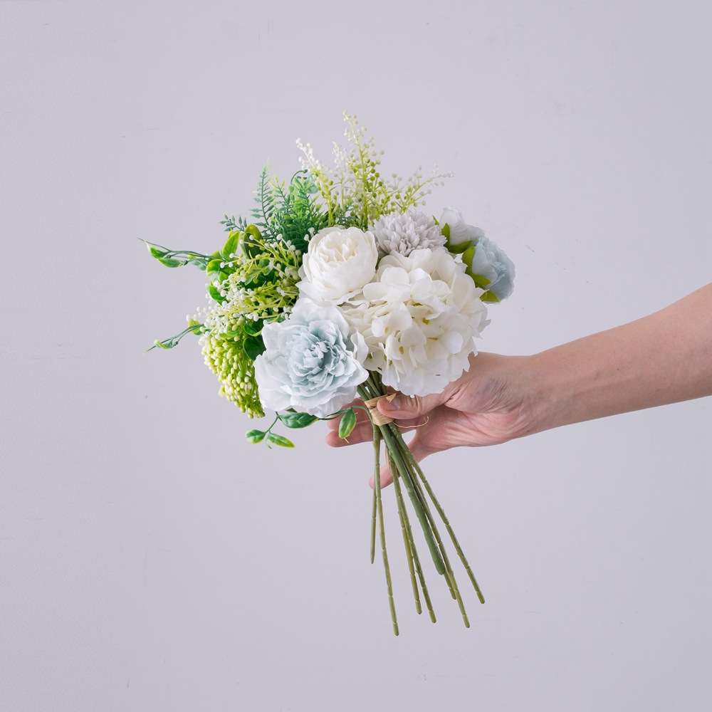 绣球花束仿真花植物盆景婚庆装饰品INS风仿真家居玫瑰花MW66781