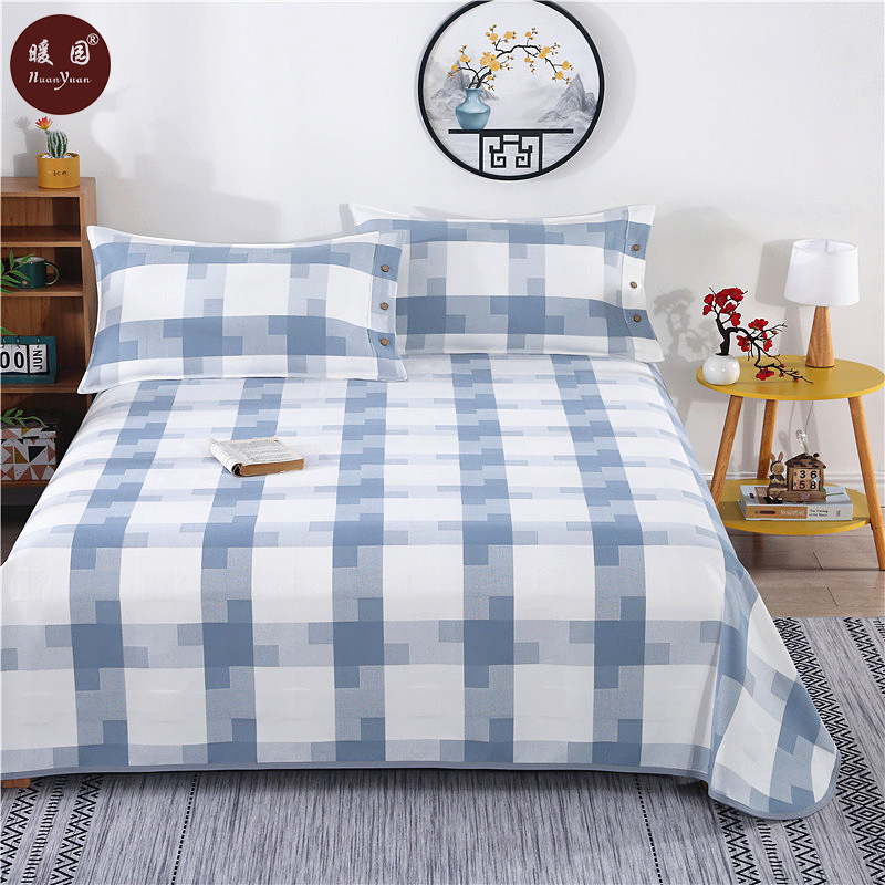 纯棉老粗布凉席加厚折叠床单单件三件套全棉亚麻空调席子1.8m1.5m,床上用品,凉席/草席/麻席,淘宝优惠券,粉丝福利购,淘宝优惠卷