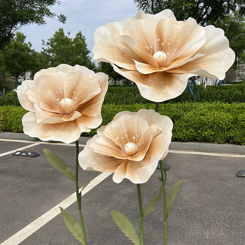 新款婚庆道具泡沫东篱花婚礼舞台布置路引橱窗摆件拍摄道具成品花