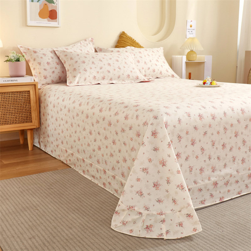 小清新纯棉床单单件100全棉棉被单学生宿舍单人单子睡单垫单夏季.