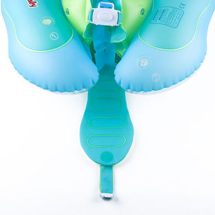 鲸保婴儿游泳圈带坐兜趴圈防翻防呛水坐兜腋下圈宝U宝游泳爬圈坐