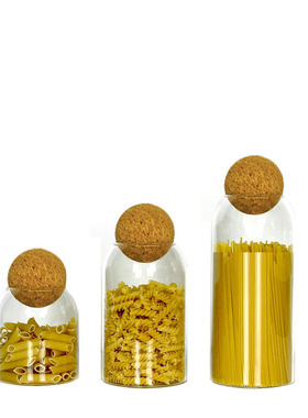 样板间厨房摆件装饰收纳罐储物罐玻璃罐样板房软装搭配饰品意式