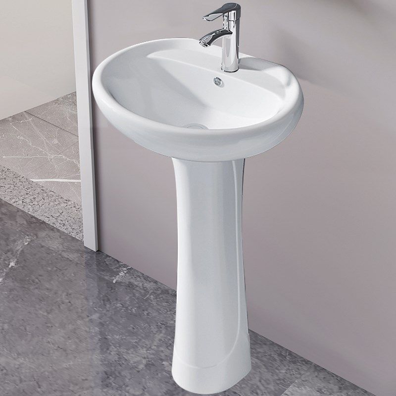 立柱式洗脸盆免打孔小户型卫生间一体陶瓷迷你落地洗手盆阳台简易,家装主材,立柱盆,淘宝优惠券,粉丝福利购,淘宝优惠卷