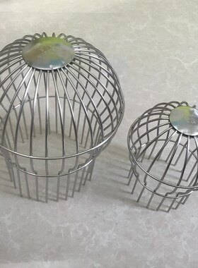 网球形管帽DN50/75/110/160管道屋顶下水口过滤网防堵罩雨水斗200