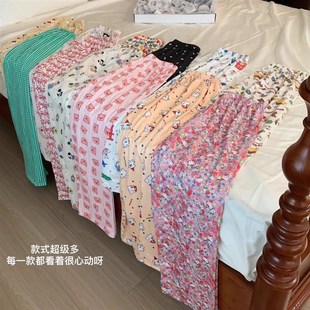 学院风懒人bi入卡通遛弯居家可外穿睡裤 早秋ins美式 任选2条