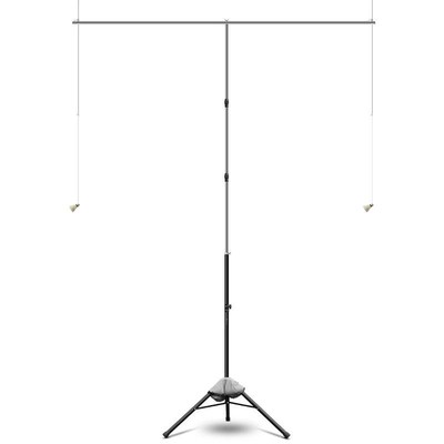 羽毛球训练器单人步伐高远球训练架陪练挥拍吊球架回弹练习支架