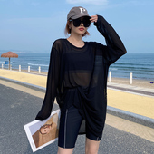 高级 胖mm遮肉分体五分裤 泳衣2024新款 温泉海边度假三件套女士大码